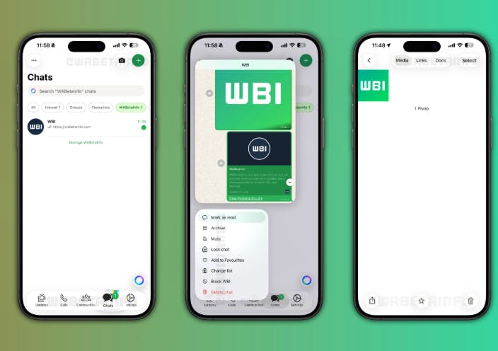 WhatsApp s’actualise avec une interface Liquid Glass intégrée en préversion iOS