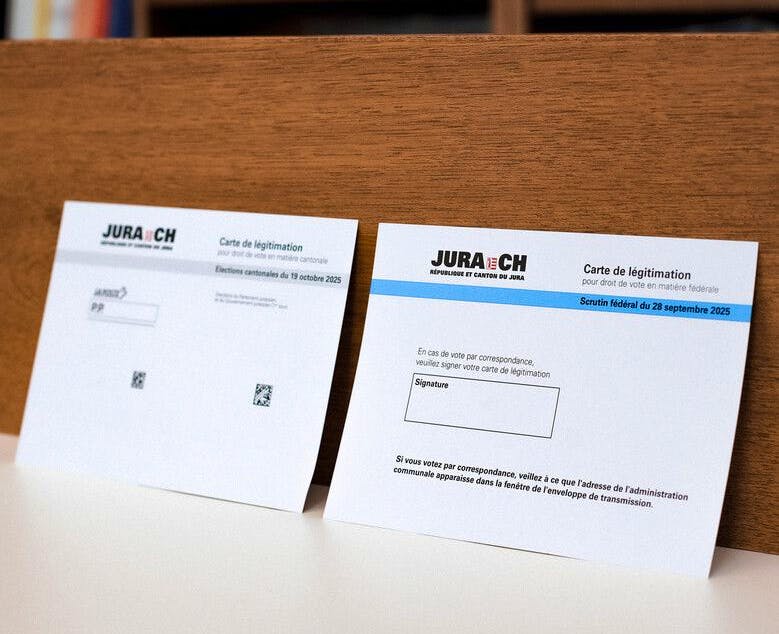 Matériel de vote dans le Jura : avertissement sur le risque de confusion entre bulletins fédéraux et cantonaux
