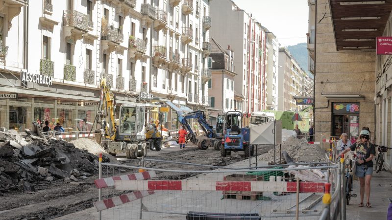 Genève: indemnisation des commerçants affectés par les grands chantiers – premier bilan et mesures du canton