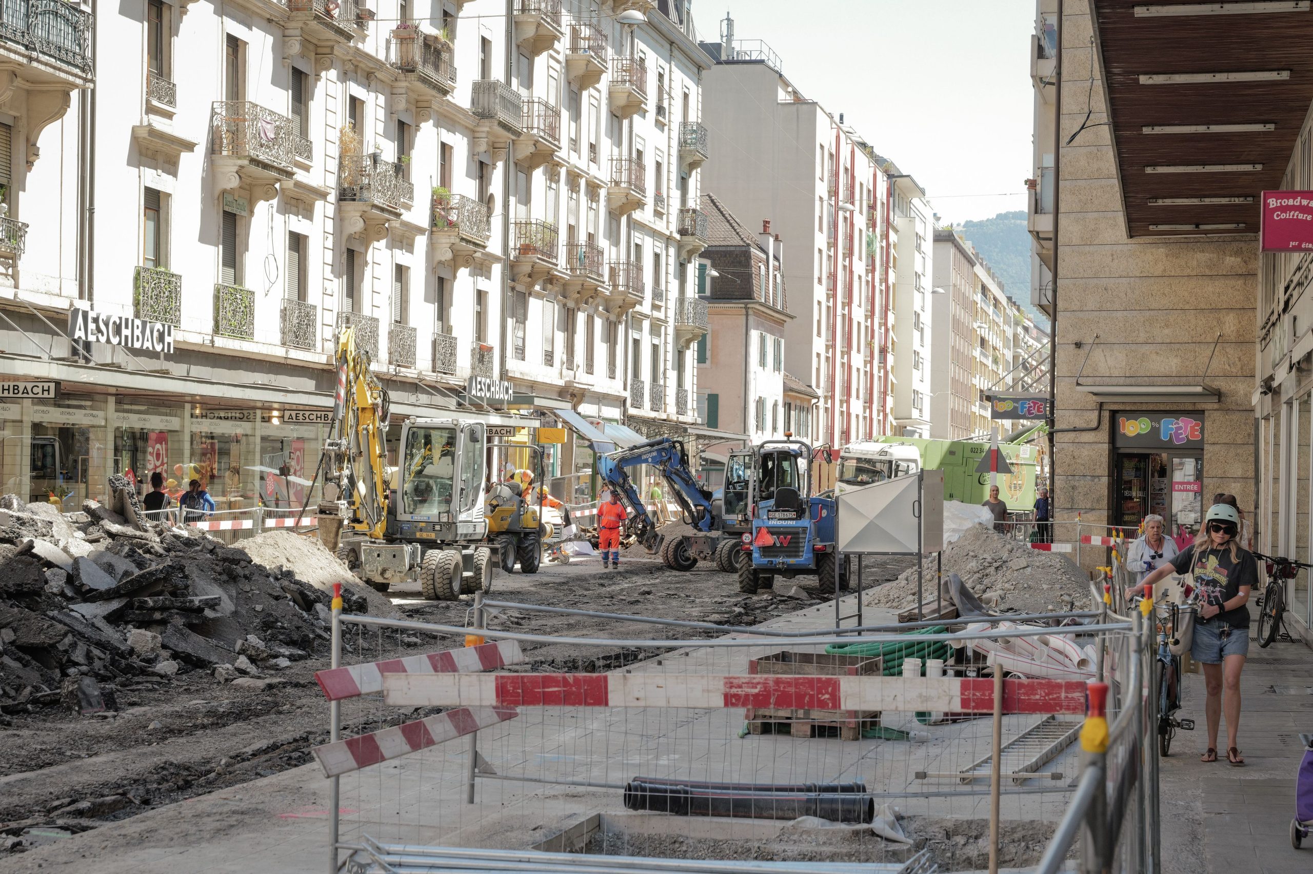 Genève: indemnisation des commerçants affectés par les grands chantiers – premier bilan et mesures du canton