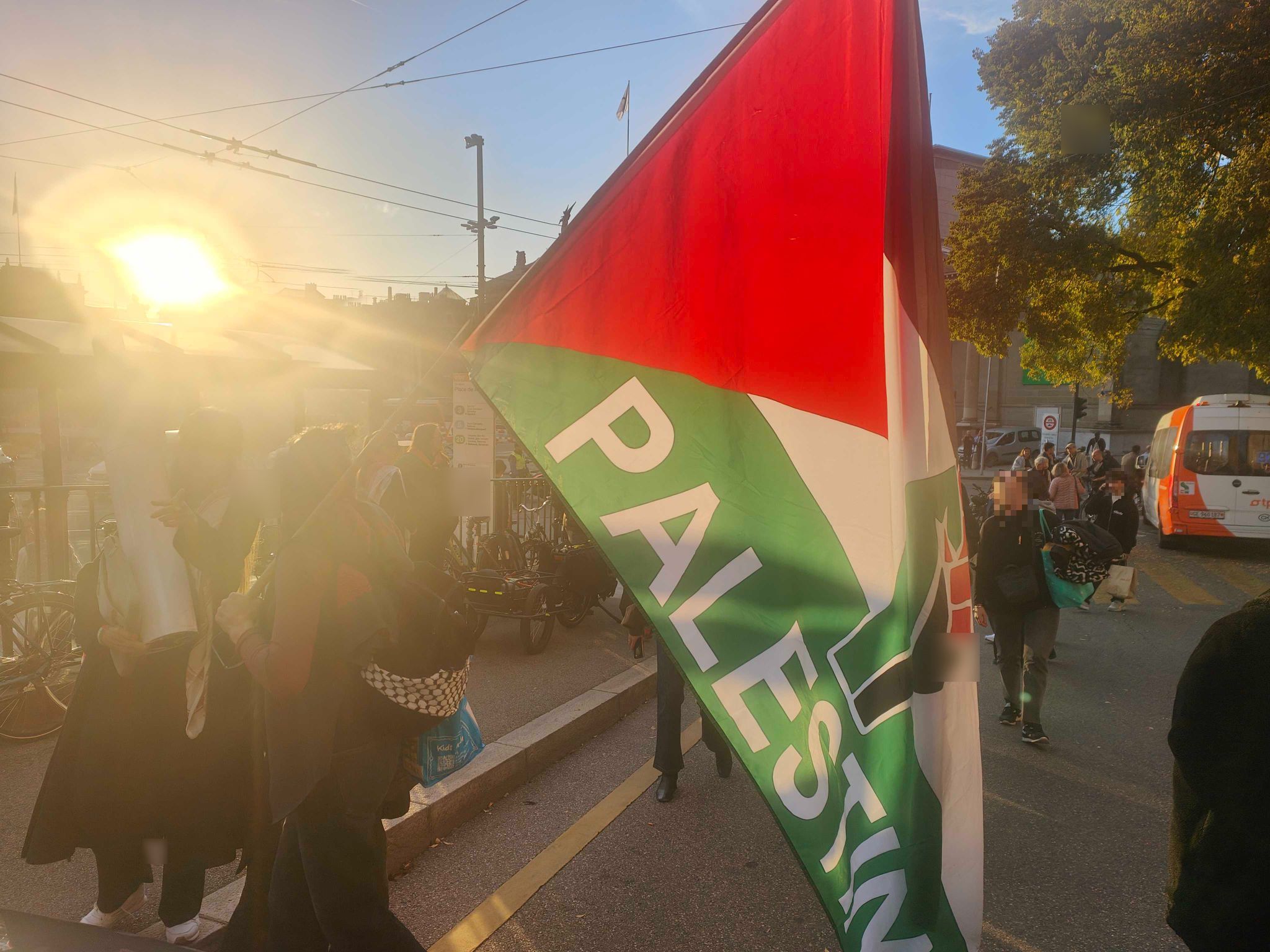 Genève : tensions à la gare après une manifestation pro-palestinienne prolongée